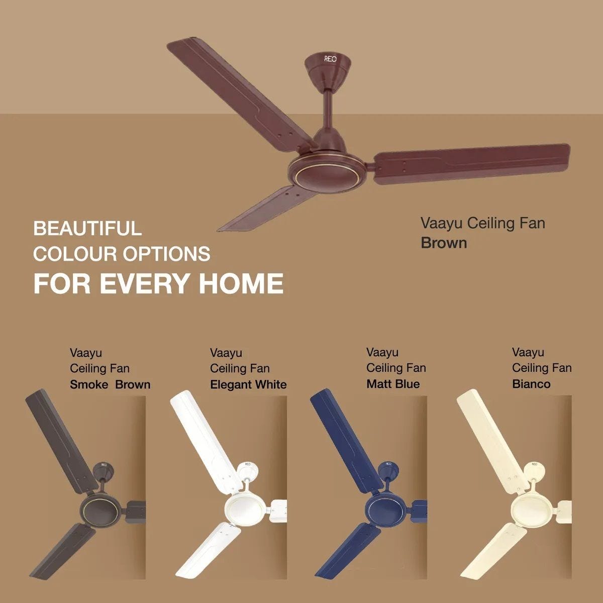 Reo Vaayu Ceiling Fan for Stylish and Powerful Cooling